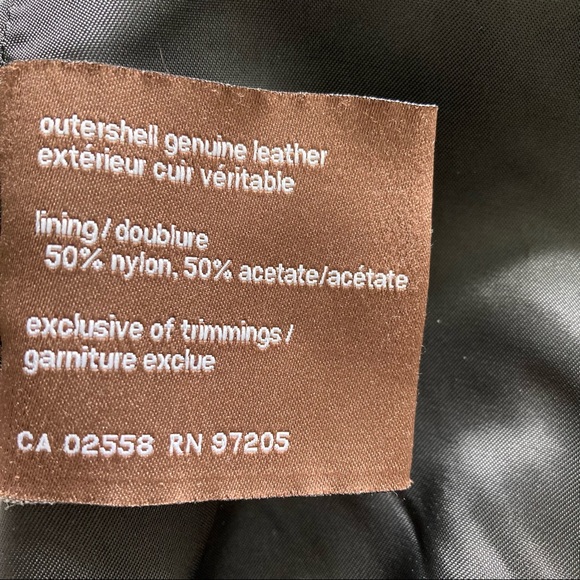 Danier Lamb Leather Bomber Jacket - Picture 6 of 6